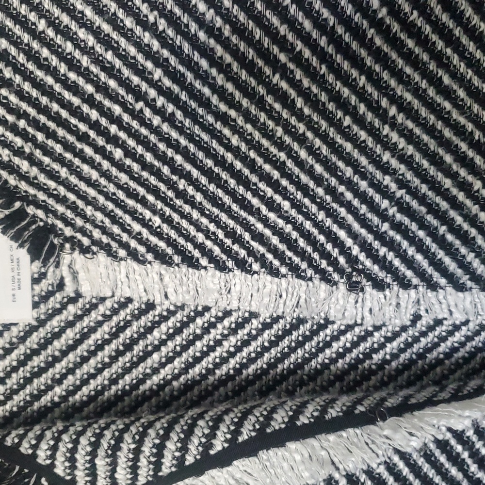 Mango Black and White Striped Blazer - Picture 4 of 4